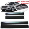 Durable Carbon Fiber Car Scuff Plate Door Sill 4d Sticker Panel Protector Set Of 4