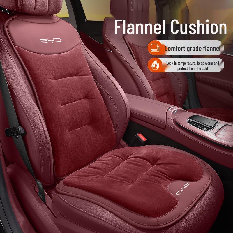 Winter Flannel Seat Cushion for BYD Han EV, Qin L, Song L, Dolphin, Seal, Yuan Plus, Tang DM