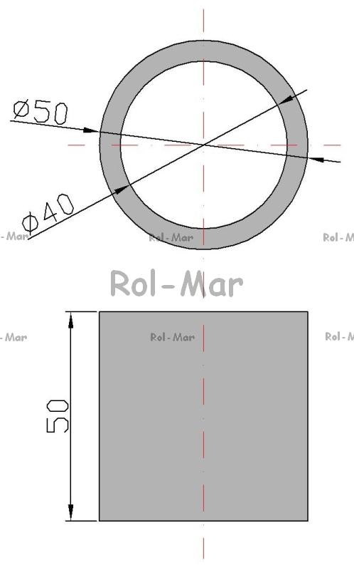 Brass Socket Wheel Bushing 50x40x57 Spreader