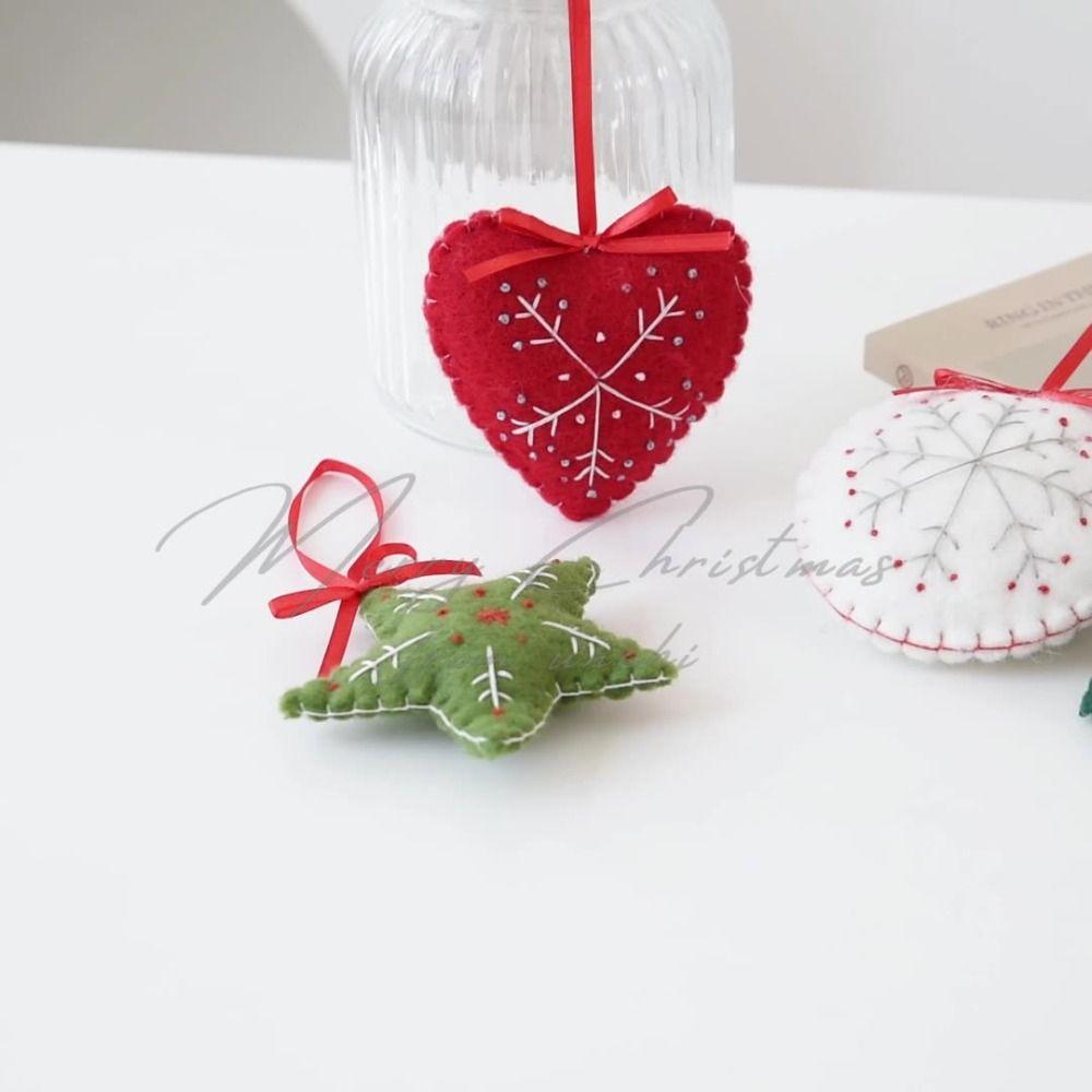 Handmade Felt Ornaments Wool Felt Christmas Tree Decorations Christmas Tree Decor