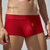 SEOBEAN 2024 Herren Low-Waist Drachen Boxer Briefs in Rot