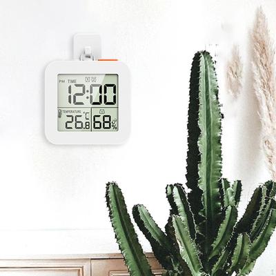 Digitaler Wecker Badezimmer Hängend Schlummermodus Nachttisch Thermometer Hygrometer