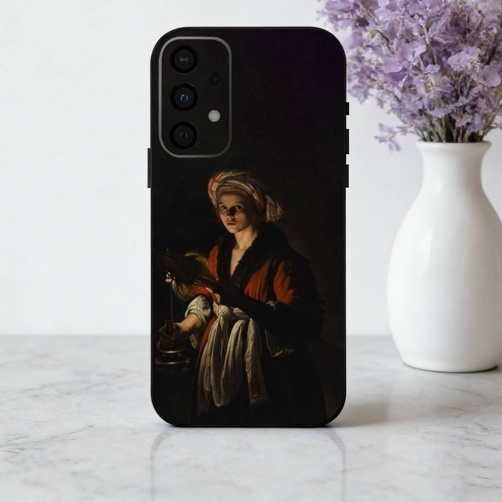 Art C-Caravaggio P-Paintings phone Case For Samsung Galaxy A73,A72,A71,A70,A53,A52,A51,Others Soft Black Shell