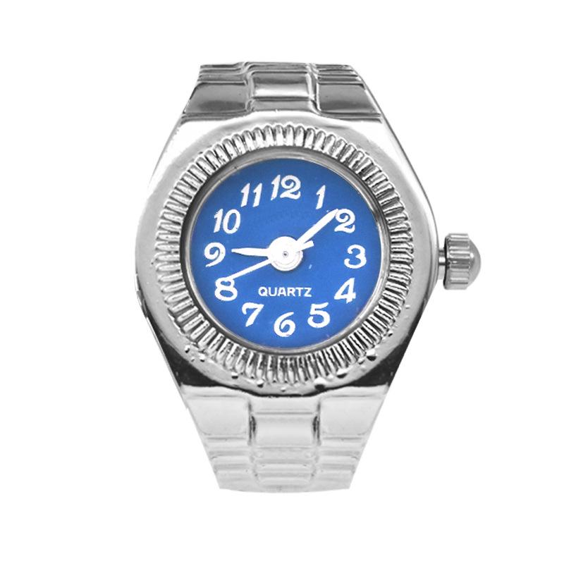 Montre Bague Rétro Terreuse Disco Quartz - Unisexe Adorable Design Diamants Entiers