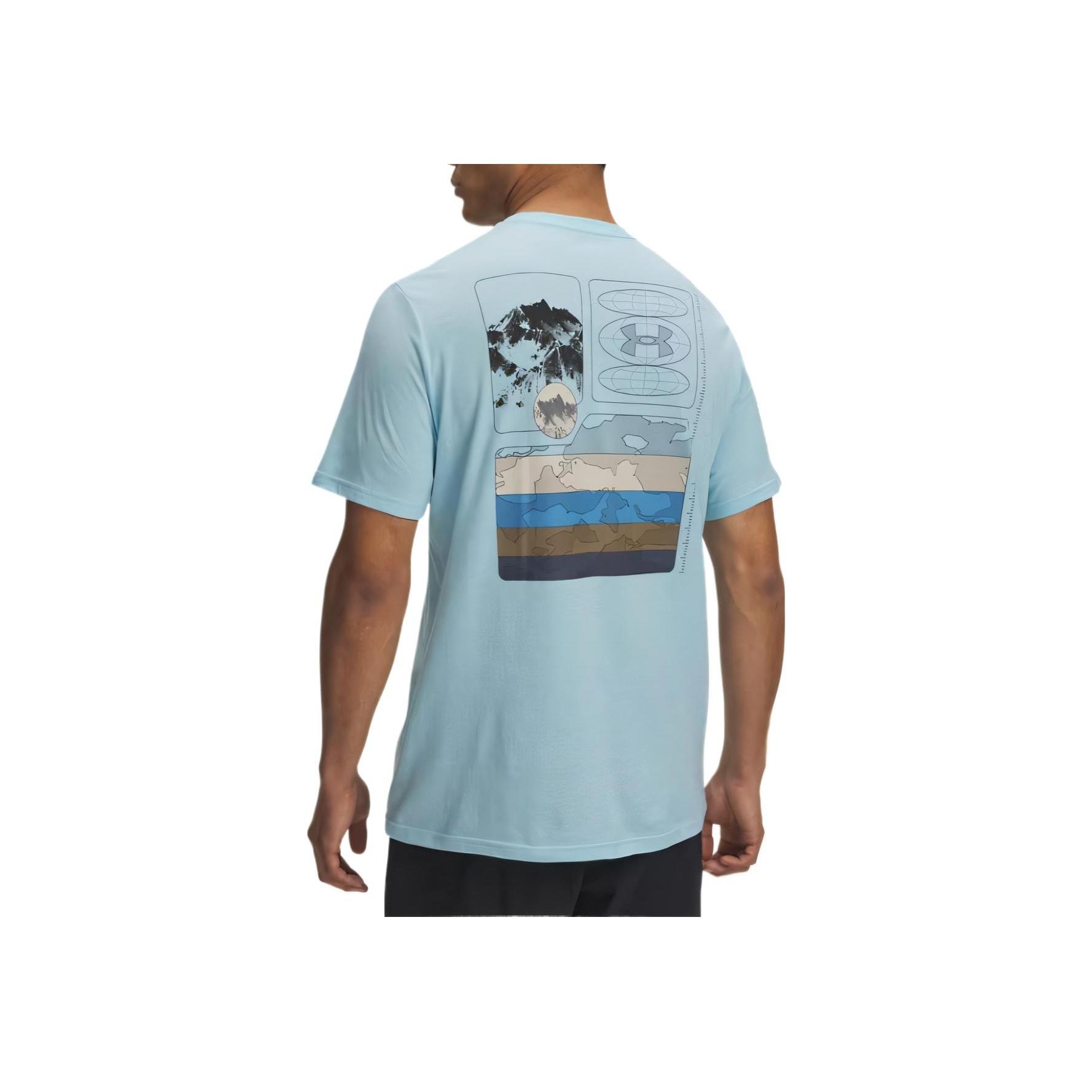

Under Armour Outdoor Mountain Comfortable Casual Short Sleeve T-Shirt Men T-Shirts Blue 1390226-494 3XL