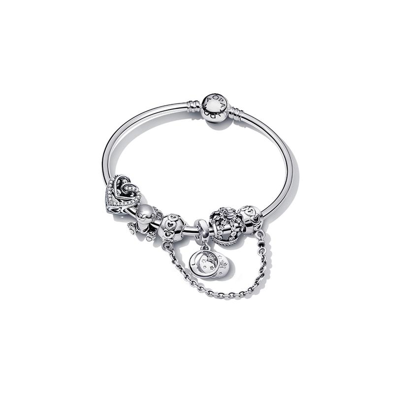 Pandora Cute Angel 925 Silver Bracelet Women's Silver ZT1368
