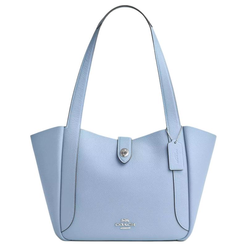 COACH HadleyTurnlock 27 LogoLogo Leather Tote Bag Tote Bag Shopping Bag Shoulder Bag Large Women s Blue синий