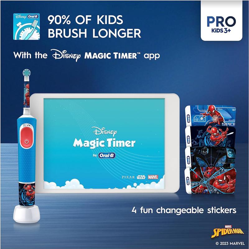 Oral B D103K Kids elektrinis dantų šepetėlis