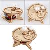 DIY Solar System Model Kit Wooden Puzzle Mechanical Set Assembling Sun Earth Moon Planet Educational Science Toys for Kids