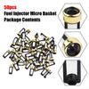 50Pcs Universal Fuel Injector Basket Filters High-Quality Material, Precision Filtration