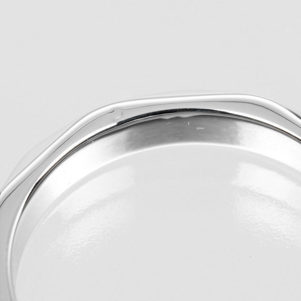 Boucheron Faceted Solitaire Ring 0.21ct VVS1/E/VG Pt950Platinum/diamond #3.7(US Size) 4g Women Used