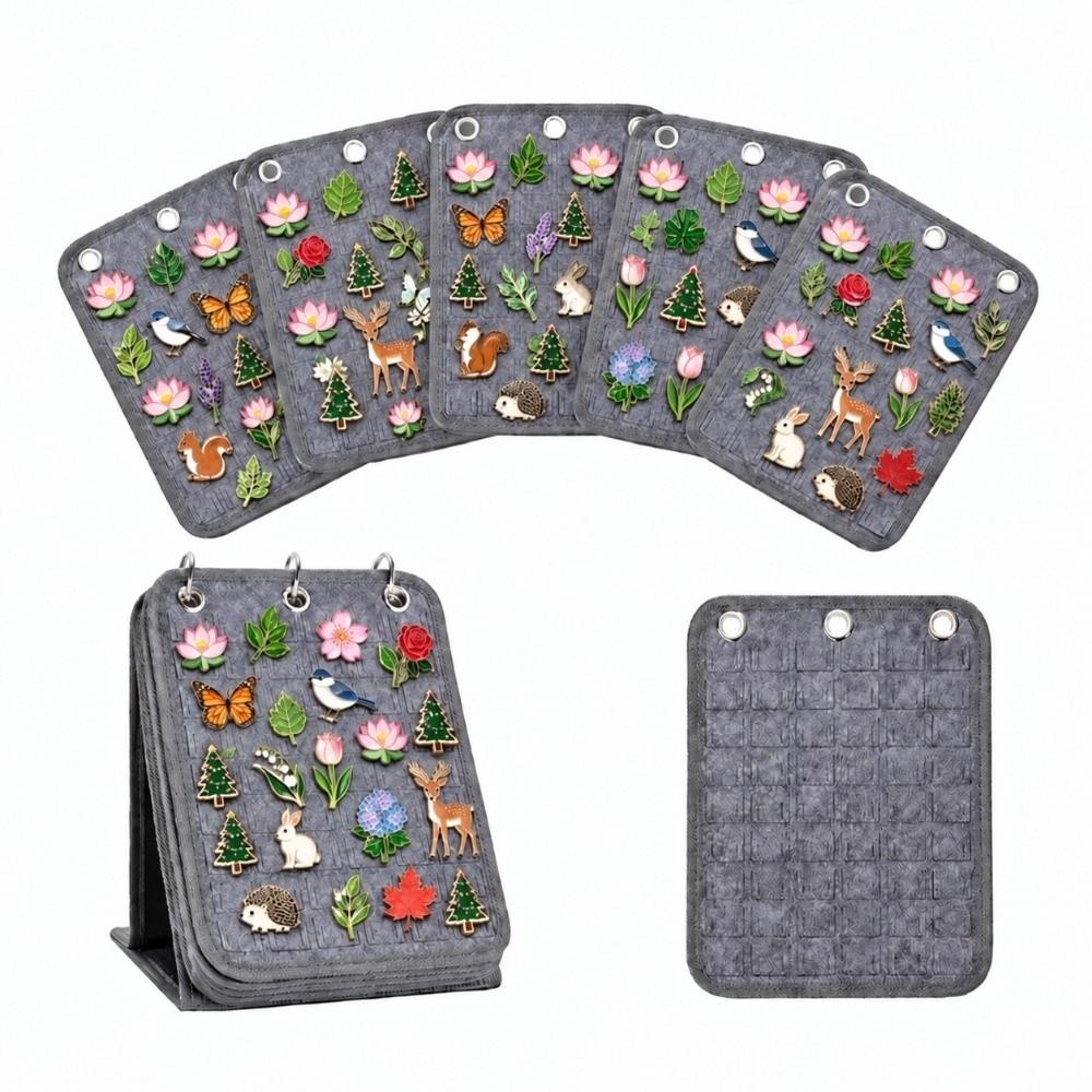 Felt Enamel Pin Display Book Removable Pages Pin Trading Book Badge Brooch Lapel Pin Storage