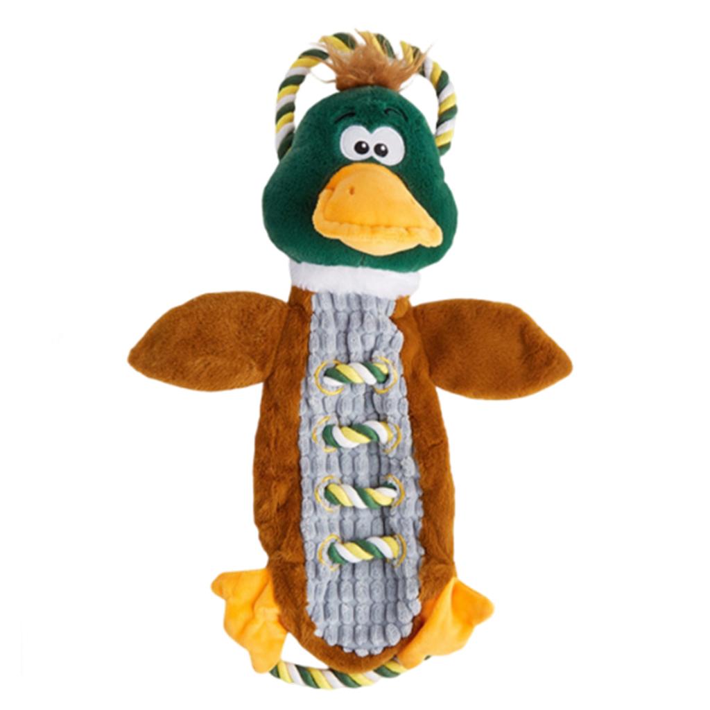 Pet Plush Sound Rope Toy, Cartoon Animal Plush Toy, Dog Interactive Tug-Of-War Training Supplies