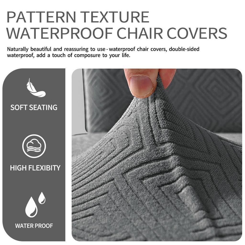 Waterproof TPU Laminated Elastic Jacquard High Back Chair Cover (240gsm)