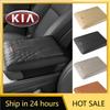 2026 Hot Car Sticker Car Center Console Armrest Cover Leather Protection Cushion For KIA KN Rio Ceed Sportage Cerato Soul Sorent
