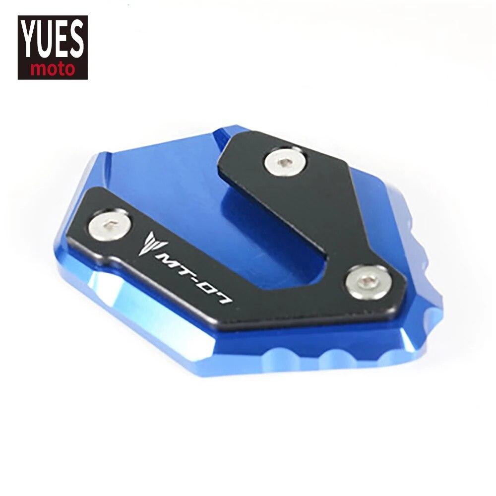 Motorcycle Accessories Kickstand Side Stand Extension Enlarge Plate Pad For Yamaha MT07 MT 07 MT-07 2014-2022