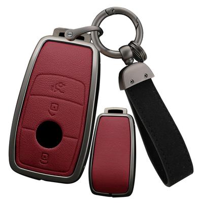 [ontto] Mercedes Benz Exclusive Smart Key Case, Key Holder, Alloy + Leather, Key Cover,
