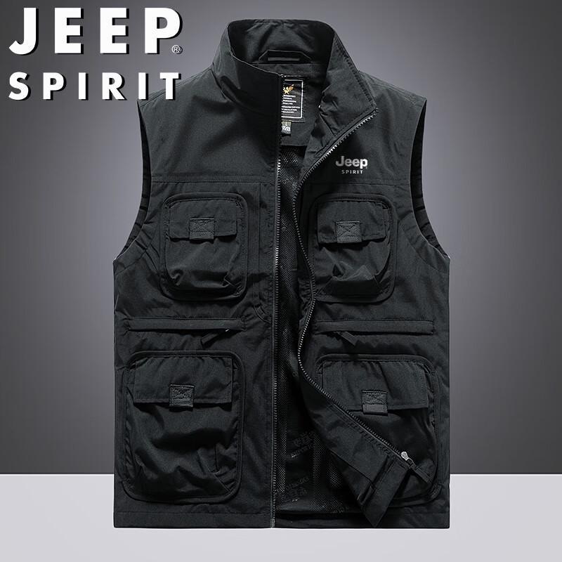 JEEP SPIRIT Men's Multi-Pocket Utility Vest