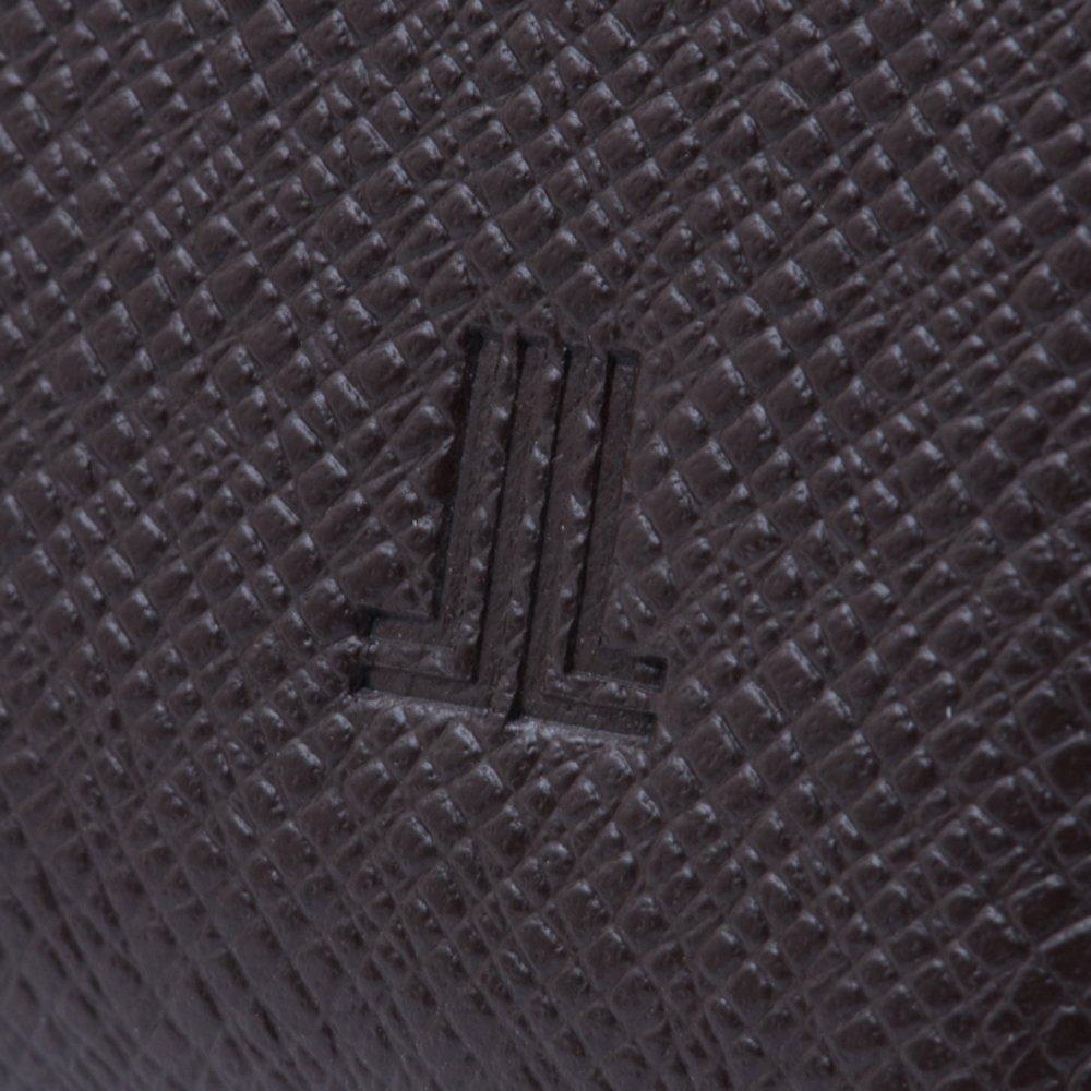 Rundes Reißverschluss-Langportemonnaie für Visitenkarten, echte Karten, einfache Visitenkarten von Chocolate [Lanvin Collection], Herrenetui, Rindsleder, Leder, Etui,