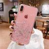 Transparent Glitter Epoxy Sequin Phone Case for iPhone 15 Pro/14/13/12/7
