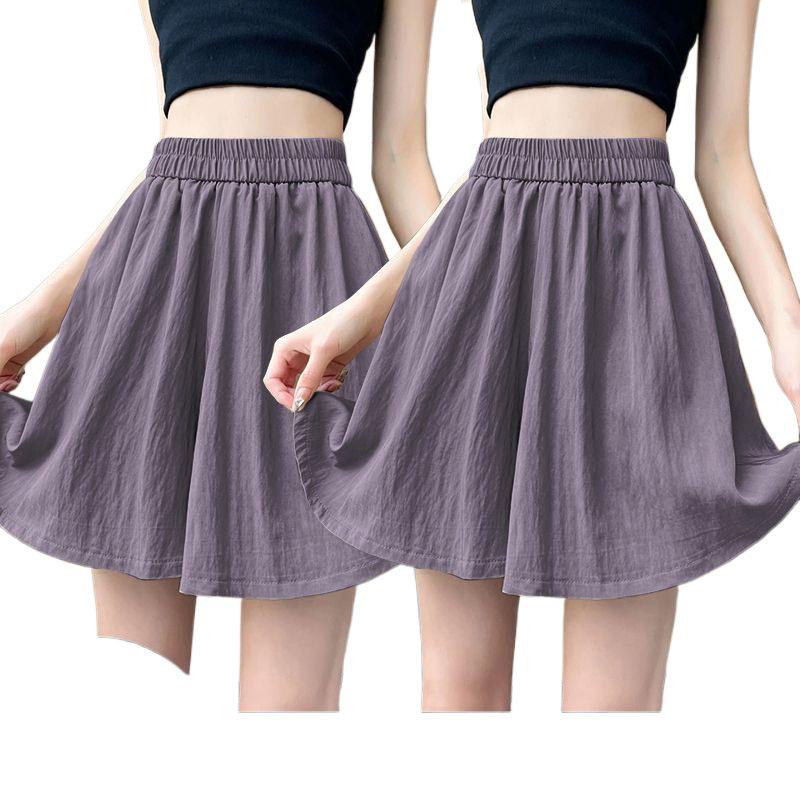 High-Waisted Wide-Leg Air Conditioning Shorts Skirt - 2026 Summer Collection: Petite, Slimming, Casual Two-Piece Set.