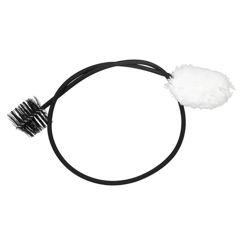 Saxophone Cleaning Brush Curved Neck Double Headed Brush Wind Instrument Cleaning Brush Trumpet Cleaner Brush Durable 1