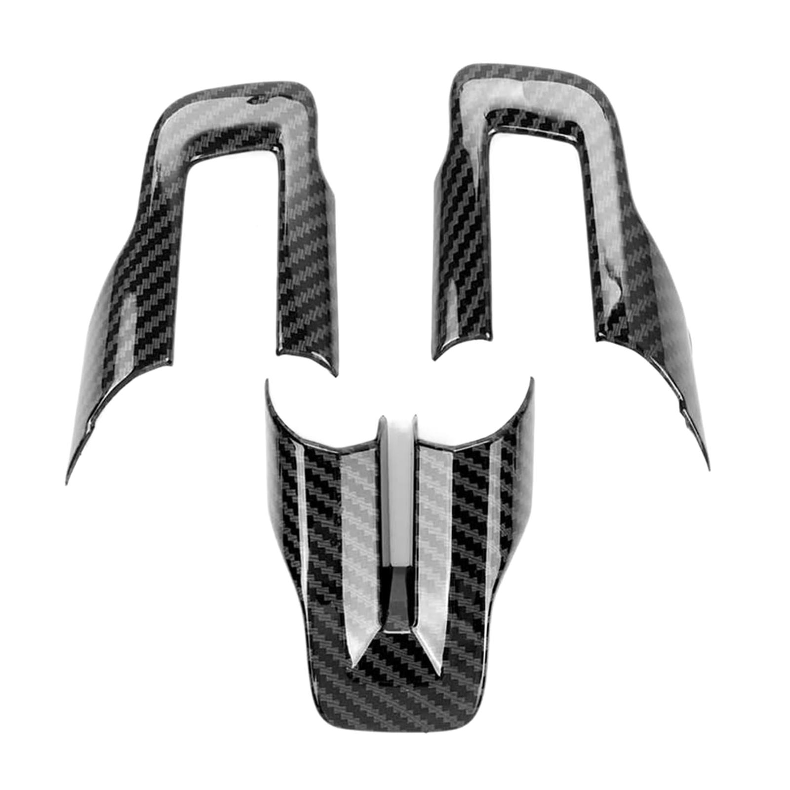 

Наклейка на руль автомобиля из углеродного волокна, панель, рамка, совместимая с владельцами транспортных средств, стиль интерьера, защита, изменение