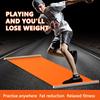 Yoga Sliding Mat Indoor Sport Fitness Glide Pilates Leg Core Training Board Mat for Ice Hockey Roller Skating Leg Exercise 200cm