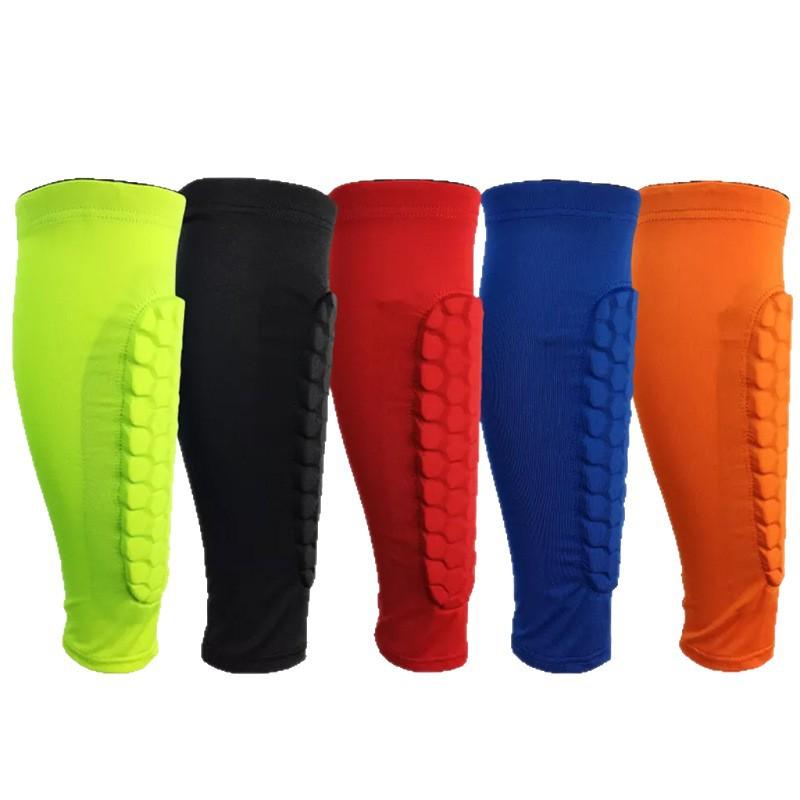 Honeycomb Calf Anti-collision Leg Cover Breathable Football Socks Outdoor Sports Protective Gear Universal Fit