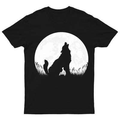 T-shirt Luna del Lupo per Dormire per Adulti Uomo T-shirt #DM #P1 #PR
