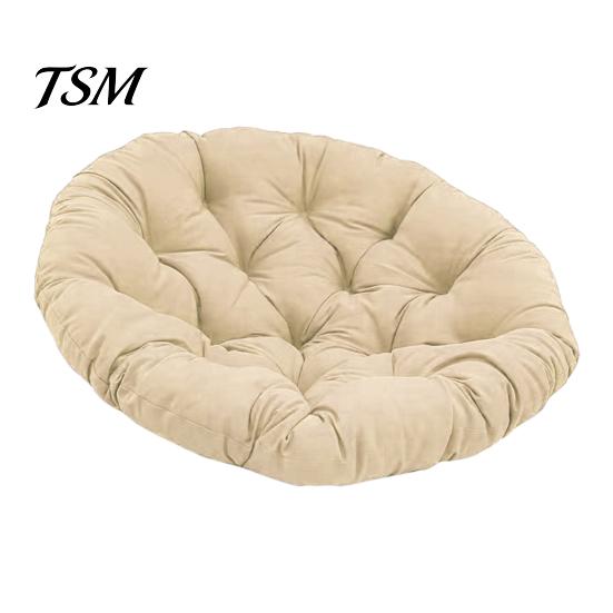 Cojín Redondo para Silla de Playa para Asiento de Hamaca Colgante de Huevo Relleno Resiliente para Mecedora Sillas Columpio de Patio Jardín Alta Resiliencia