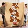 1 Stück Cheburashka-Druck Flanelldecke, Hohe Qualität, Bequem für alle Jahreszeiten, Heimdekoration, Wärme und Komfort, Perfekt für Weihnachtsgeschenke