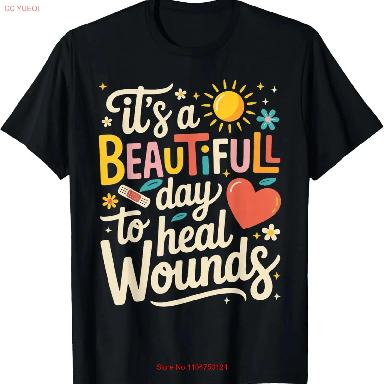 

Its A Beautiful Day To Heal Wounds Retro Wound Care Nurse Os T Shirt for Da vintage Washed Top For Everyday Wear 5XL різнокольоровий
