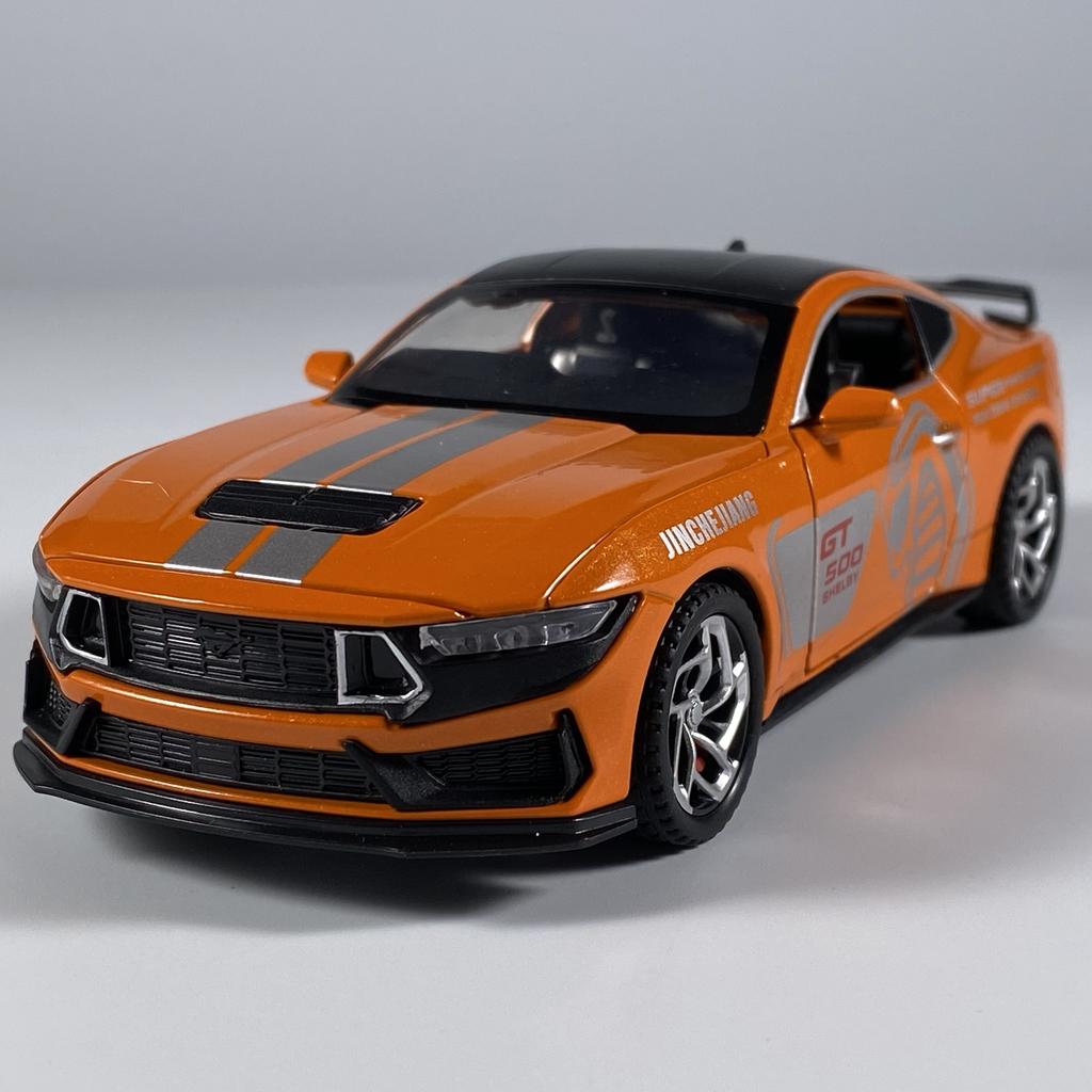 1:32 Ford Mustang Shelby GT500 Coupe Alloy Metal Diecast Model Car Sound And Light Pull Back Children's Toy Car Mini GT Present