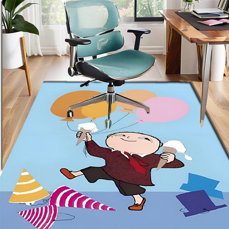 Alfons Aberg Pattern Rug, Indoor/Outdoor Mat, for Picnic, Gameroom, Bedroom, Office, Living Room, Home Decor Carpet, Birthday Gift