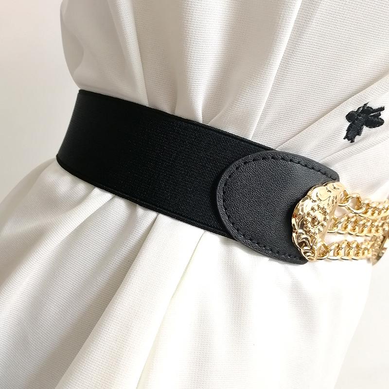 Four Seasons Available New Belt Women'S Leather Fashion Versatile Jeans Belt Decoration With Skirt, Suit, Sweater Waist Cover
