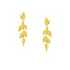 Golden Branch Jade Leaf Stud Earrings - Elegant & Fashionable Design for Women 2025.
