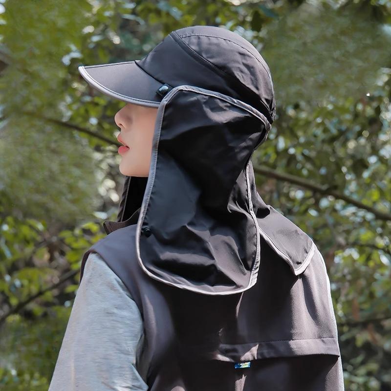 Summer Outdoor Sun Protection Hat Men's Fishing Hat UV Protection Neck Protection Sun Protection Bike Hiking Mountaineering Sun Hat Thin