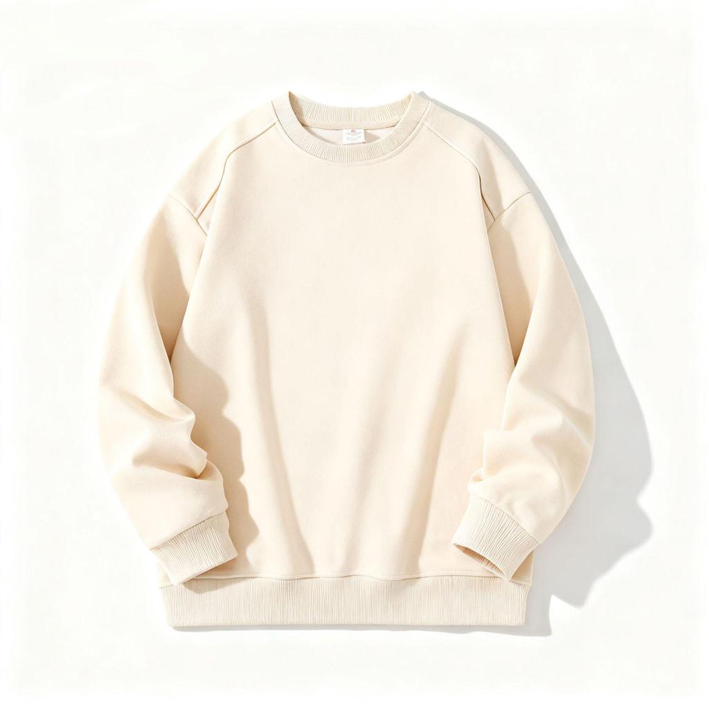 Men's Autumn Retro Casual Plain Round Neck Hoodie