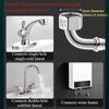 New 1pcs 20-200cm Stainless Steel Braided Flexible Hose Household Water Heater Toilet 90° Bend Pipe Elbow Water Inlet Pipe