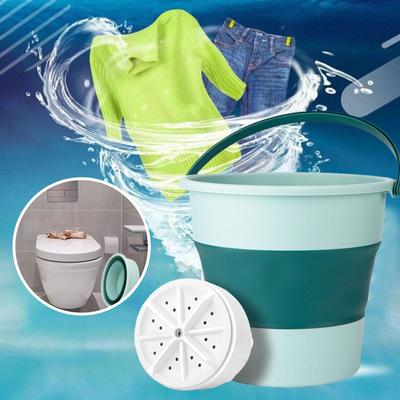 Mini Washing Machine Foldable Laundry Tub USB Portable Washer New Ul-trasonic C4Z6
