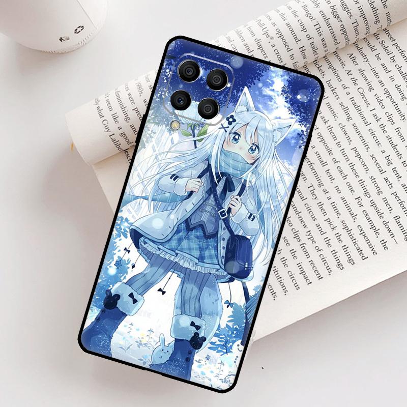 Anime Cat Girl Case For Samsung Galaxy M21 M31 M13 M33 M53 M15 M35 M55 M16 M36 M56 M12 M32 M52 M14 M34 M54