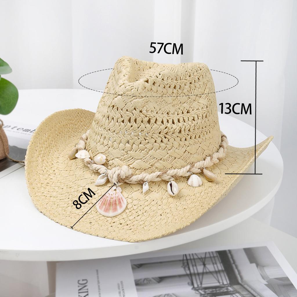 Outdoor Travel Beach Sun Hat Sun Protection Sun Hat Men and Women's New Western Denim Straw Hat