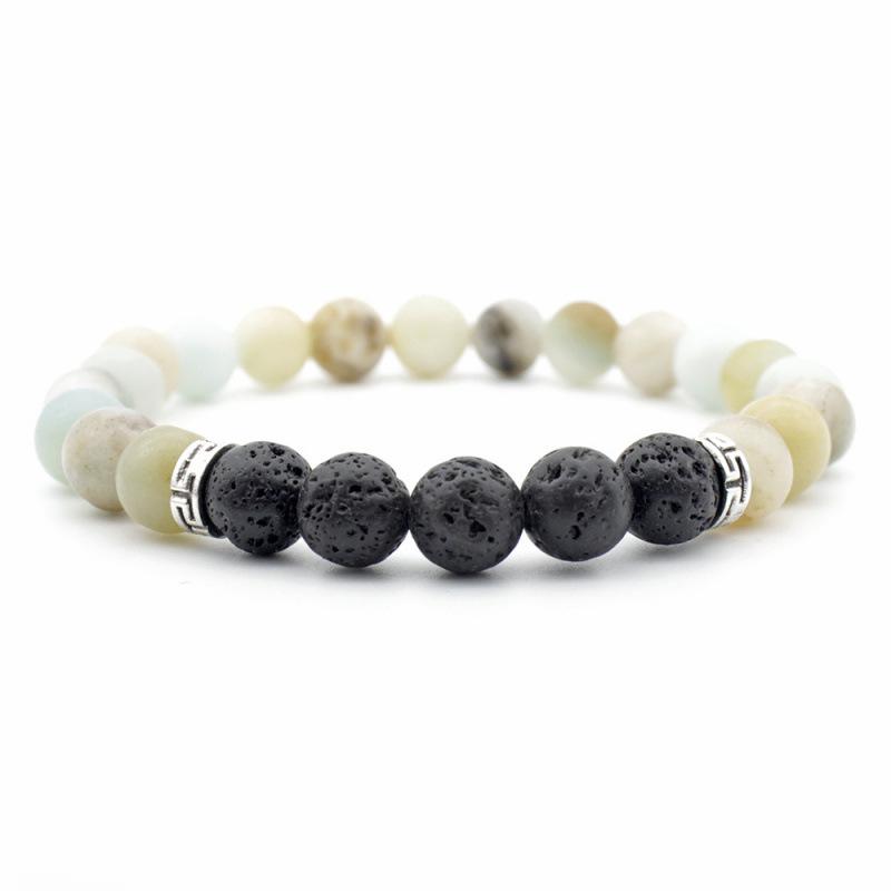 Lava Stein Ätherisches Öl Verstellbares Yoga Armband