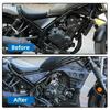 For Honda Rebel CMX 300 2017-up Motorcycle Engine Guard Cover Lower Spoiler Belly Pan Fairing Mounting Bracket Matte Black