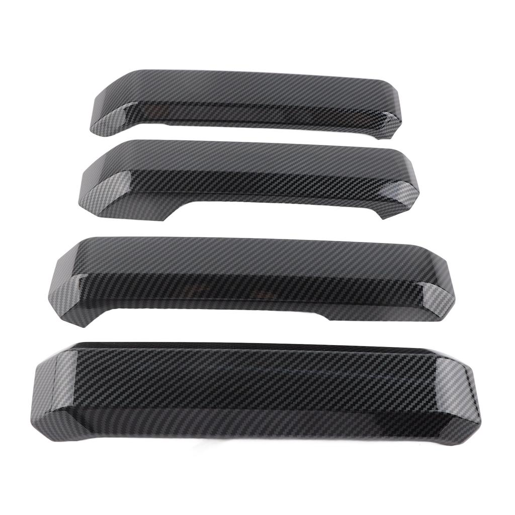 4Pcs Inner Door Handle Bowl Cover Trim Carbon Fiber Grain Fit for Ford F150 2015?2020
