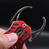 Fish Holder Gripper Tool Stainless Steel Fishing Pliers Fish Lip Gripper Fish Mouth Grabber with Coiled Lanyard