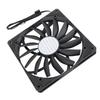 140 mm 4-poliger PWM-Gehäuselüfter, ultradünn, 15 mm, 1100 U/min, MFDB-Lager, PC-Lüfter, 12 V, Schwarz