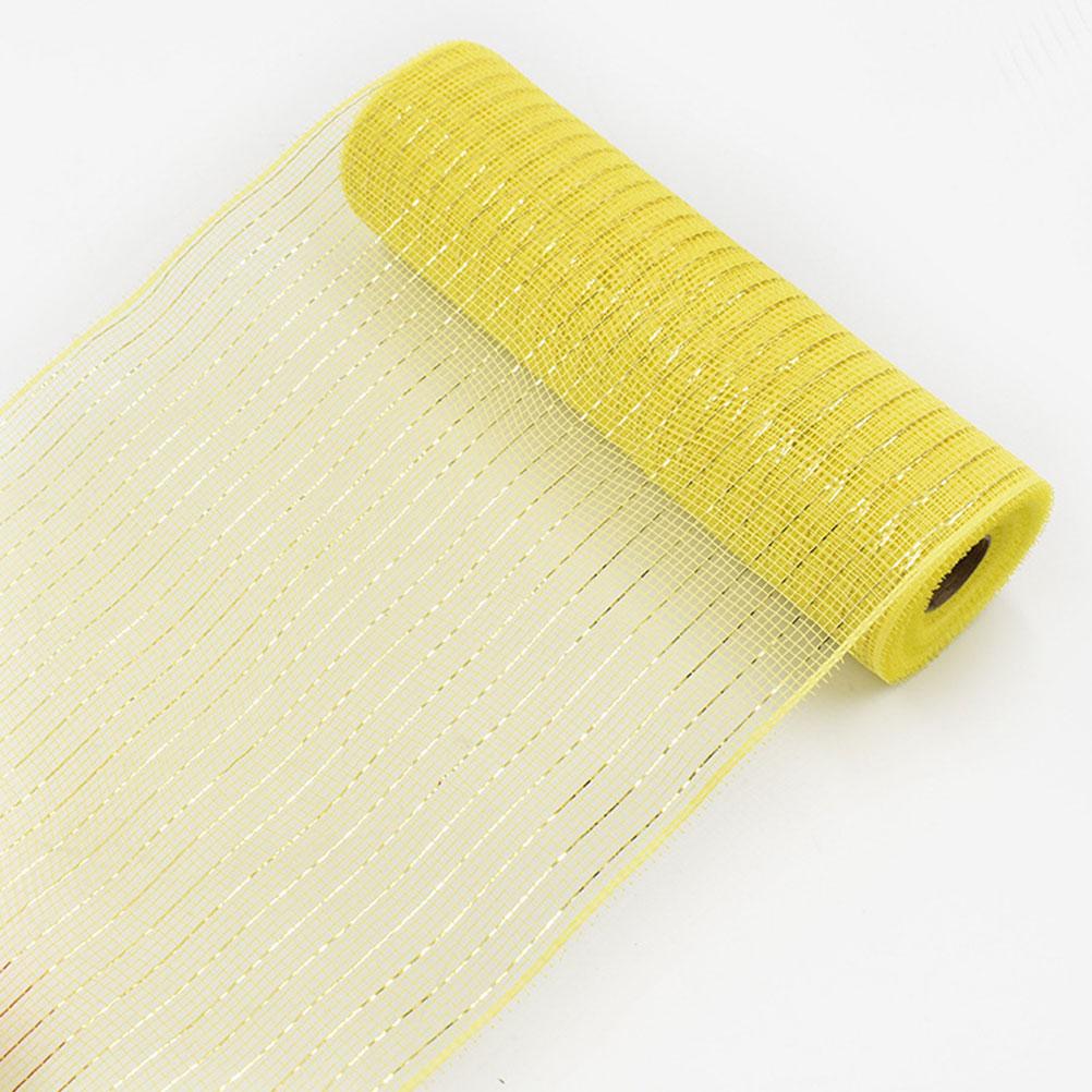 Metallic Foil Mesh Ribbon Easter Decoration Network Wreath Decorations Setting Props