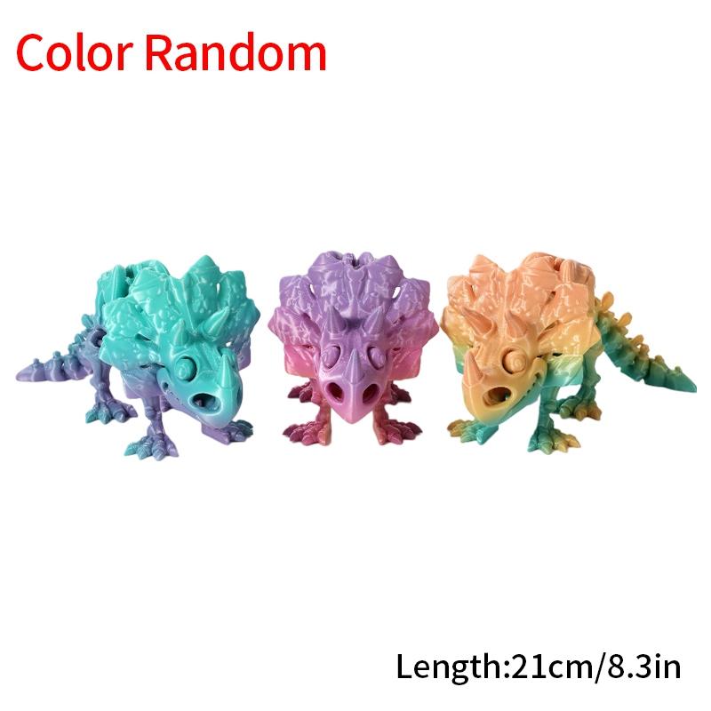 3D Printed Chinese Dragon Rotatable Dragons Kid Gifts Realistic Dragon Statue Landscaping Decoration Printed Figures Animals